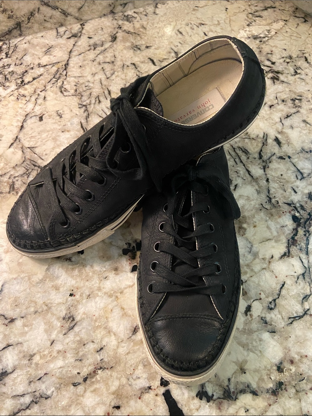 Converse X John Varvatos Chuck Taylor Low Premium Blk Leather Mens 10 151287C